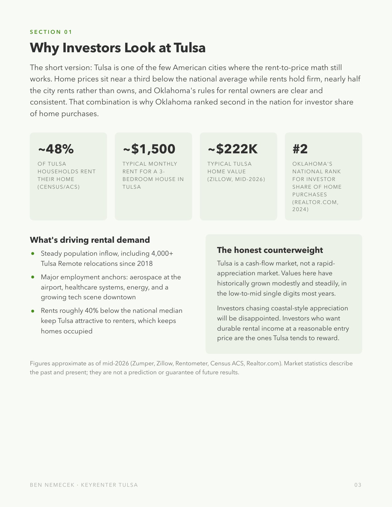 Investing in Tulsa Rentals Guide preview, page 3