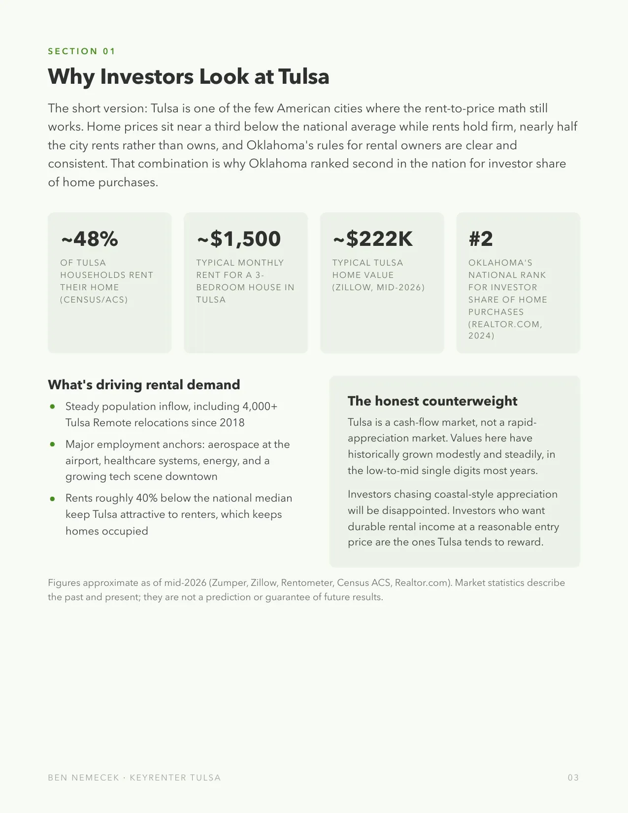 Investing in Tulsa Rentals Guide preview, page 3